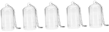 Gogogmee 5stücke Mini Sukkulenten Mit Glasabdeckung Kreative Schlüsselanhänger Für Taschen Rucksäcke Handtaschen Teiliges Ohne Pflanzen Dekorative Terrarium-Pendants