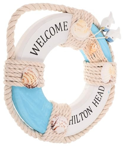ORFOFE Nautische Lebensdekorationen Wandbehang Ornamente Holz-lebensanhänger Für Home Shop Decor