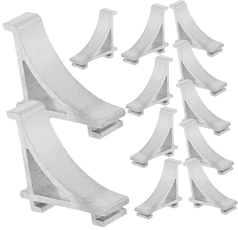 IWOWHERO 12pcs Metal Refrigerator Clamp Hooks Freezer Shelf Clips for Cooler Support Sturdy Shelf Clip Holders for Fridge Organization