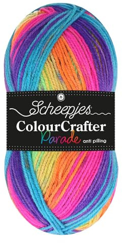 Scheepjes Colour Crafter Parade 1x100g - 611 Neon Dream, Acryl Premium Garn