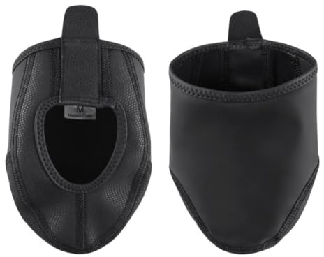 POPETPOP Rutschfester Überschuh Rad überschuhe kälteschutz Halbschuhabdeckung swor wasserdichte Turnschuhe E-Bike-Zubehör Pedale Warmer Schuhüberzug winddichtes Fahrradzubehör Black