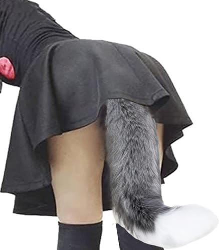 Fuchsschwanz Analplug, Edelstahl Anal plug mit Fuchsschwanz, Erotik Fuchs Tail Butt Plug Cosplay, Anal Sexspielzeug für Frauen Männer, SM Sexspielzeug Analplug für Frauen mit Schweif