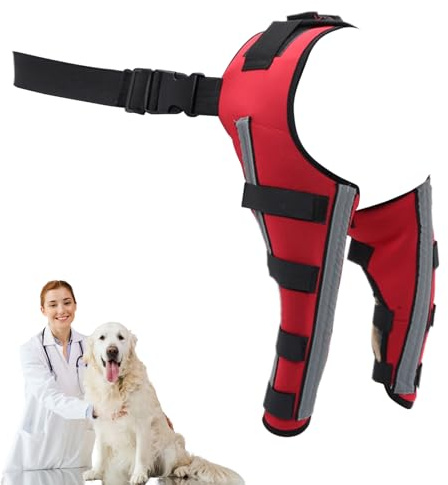 Orthopedic Brace for Dogs Adjustable Support Bracket | Dog Rear Leg Sleeve Support Wrap, Knee Wound Protection, Keeps Joints Stable, Fixation, Mobility for Weakness, Injury,