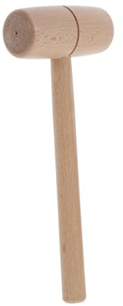 DIYEAH Beech Hammer Wood Mallet Small Craft Hammer for Leathercraft Accessories DIY Leathercraft Mallet Woodworking Hand Tool