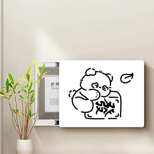 Cache-Tableau Électrique Décoratif - Style Minimaliste, Motifs DéCoupéS InspiréS Des Dessins AniméS, Installation Facile, pour Salon et Chambre E R-60x50cm