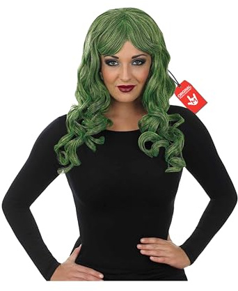Fun Shack Perücke Grün Lang, Grüne Perücke Lang, Perrücke Grün, Perücken Grün, Perücke Grün Locken, Grüne Perücke Damen, Perrücke Frauen Grün, Perücke Grün Damen, Perrücke Fasching
