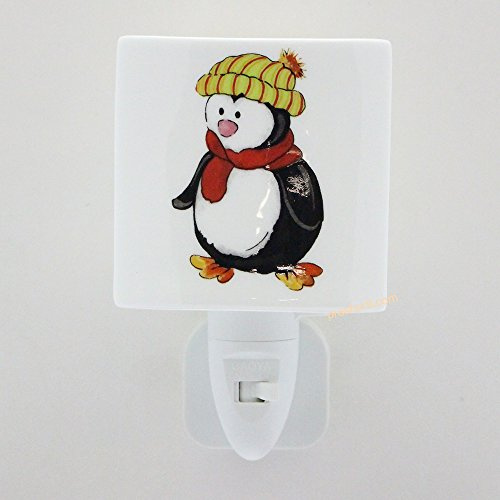 Night Lights, Square face shaped - Winter Penguin Design