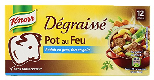 Knorr Bouillon Pot-au-Feu Dégraissé 12 Cubes 120 g