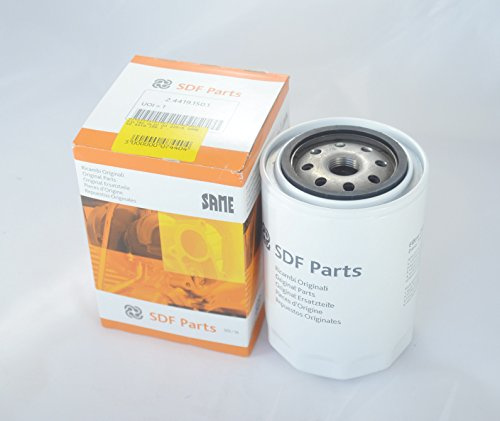 SDF Parts Original Ölfilter für Traktoren, Motorrad-kompatibel, aus Papier und Stahl, 10 cm Durchmesser, M16 x 1.5 Gewinde, Ref. 2.4419.150.1
