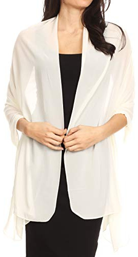 Sakkas Jona Frauen Weiche Sheer Chiffon Braut Hochzeit Abend Schal Schal Wrap Stola