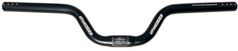 UPANBIKE Cykelstyre 25,4 mm 520 mm aluminiumlegering stigningsstång stigning 80 mm för fast växel cykel (svart)