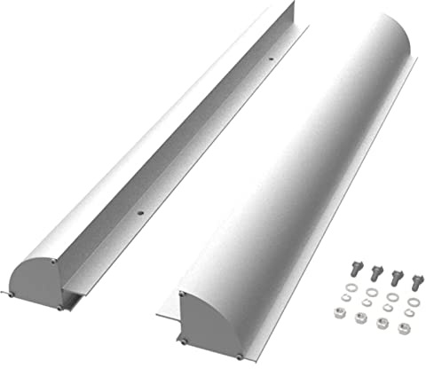 enjoy solar Soporte para módulo solar de aluminio con agujeros pretaladrados para autocaravana, 670 mm, color plateado
