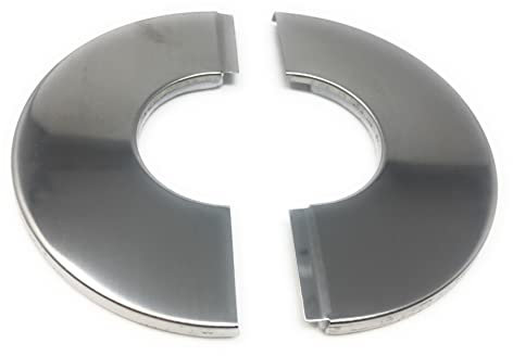 Abdeckrosette Geteilt Abdeckung Blende für Rohr teilbar Rosette 42 Alu Kleben A2 Edelstahl optick 302