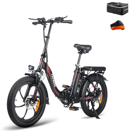 Fafrees F20 E-Bike Klapprad Elektrofahrrad 250W 36V 16AH Akku mit Superkapazität 20 Zoll Faltbares City Bike E-Mountainbike 20*3.0 Fat Tire Tragfähigkeit 130kg
