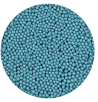 BrandNewCake® Schokoladen Crispy Perlen - Blau 190g - Knusprige Perlen für Kuchen- und Torten-Dekoration
