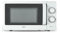 Tower T24042WHT Manual Microwave with Sleek Mirror Door, 800W, 20L, White & Chrome