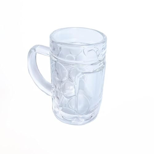 Carlso 12x Mini Bierkrug, Massglaß, Seidel, Oktoberfest, Bayern Schnapsglas 4cl mit Henkel (12x ohne Kordel)