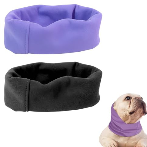 Hjyokuso 2 Stück Ohrenschutz für Hunde - Beruhigende Ohrenschützer, Gehörschutz, Snood, Hoodie - Hals und Ohrenwärmer
