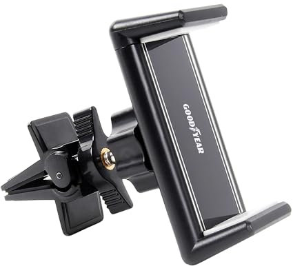 Goodyear Porta Telefono Per Bocchette di Aerazione Auto, Cellulari Fino a 6.7'' 92mm, Clip Ultragrip, Rotazione 360°, per IPhone, Samsung ecc.