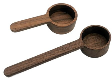 MAGICLULU 2stücke Kaffeebohnenlöffel Aus Holz Pulverlöffel Einfacher Holzlöffel Zum Servieren Von Kaffeepulver Salz Und Gewürzen Praktisch Und Sicher