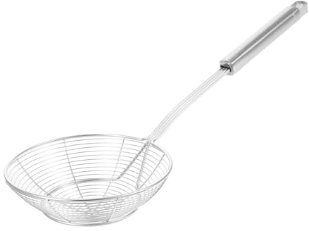 Generic Colino Fili Fini in Acciaio Resistente Manico Per Scolapasta Cucchiaio Ragno Per Friggere Pasta Spaghetti Noodles Verdure Carne in Cucina Facile Da Pulire Lavastoviglie