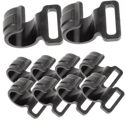 QUMIIRITY 10 Ganci in Plastica per Accessori Resistenti e Leggeri per Esterni Clip per Organizzare Attrezzatura Supporto per Baldacchino e Telo