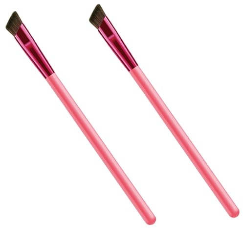 Cabilock 2 Stück Multifunktionaler Augenbrauenpinsel Ultra feiner Wasserfester Make up pinsel für Damen Präzises Formen Füllen und Definieren der Brauen Langlebiges Glattes