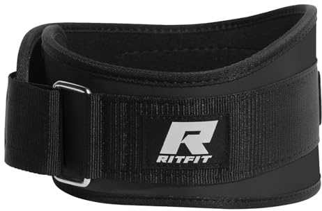 RitFit Gewichthebergürtel Herren & Damen 6'' Dip Gürtel | mit Klettverschluss, für Krafttraining, Bodybuilding, Gewichtheben