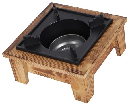 Aoresac Feuerfester Holzofen, Tragbar mit Hochtemperaturbeständigem Material für Picknicks Im Freien, Geeignet Zum Kochen von Tee und Köstlichen Mahlzeiten mit Brennstoff