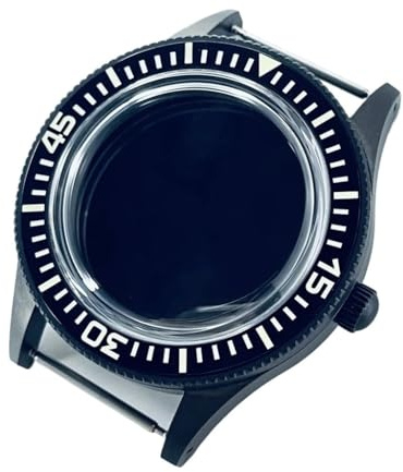 NLNKDTDPAK 40 mm retro kupolformad passform for NH35 NH36 NH34 ETA2824 PT5000 klockfodral med safirkristall lysande keramikram(B2 Black Bezel,NH35 NH36 NH34)