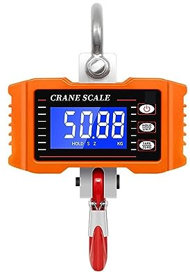 Escala colgante Báscula de grúa Digital 1000kg, 500kg, báscula Industrial alta resistencia, colgante electrónica precisión con pantalla grande HD(500kg)