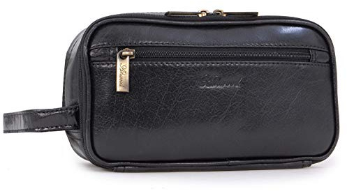 ASHWOOD - Leder - Wäschetasche/Rasierentasche Chelsea - Schwarz