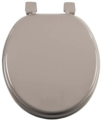 douceur d'intérieur, Abattant de Wc (37 x 47 cm) Vitamine Taupe, MDF