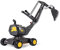 Rolly Toys rollyDigger Volvo EW160 Spielzeugbagger (für Kinder von 3-5 Jahre, Kunststoffbagger, Farbe grau/gelb) 421152, 102 x 43 x 74 cm