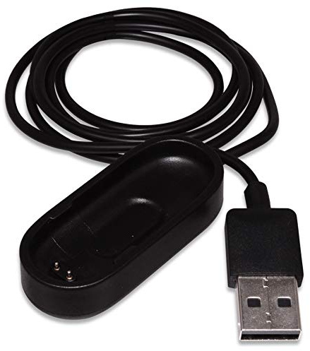 mtb more energy Ladeschale + USB-Ladekabel kompatibel mit Xiaomi Mi Smart Band 4 - Ersatz Ladestation Ladeadapter