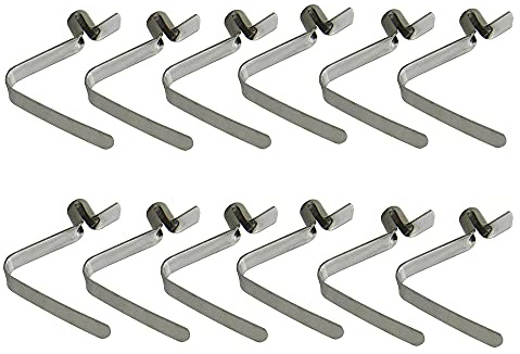 UP100 50 Stück 4 mm Edelstahl-Knopf-Clips, Druckfeder für nasse Umgebungen mit elastischen Anforderungen, Markise, Camping, Wohnwagen, Teleskoprohr, Positionierung