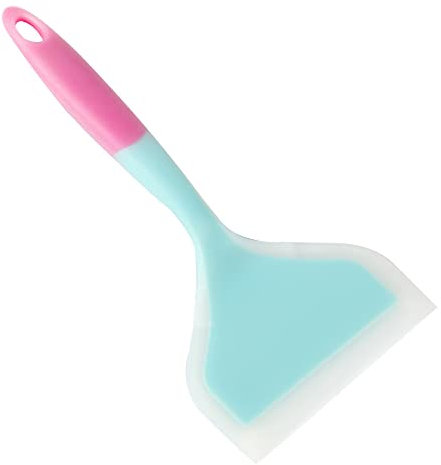 Wide Silicone Spatula Turner Heat Resistant Omelette Spatula Non Stick Pancakes Shovel Soft Tamagoyaki Turner for Cooking Baking and Turning Pancakes Pizza Meat Egg