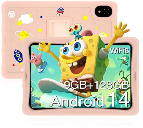 DOOGEE U10Kid Tablet, Tablet Bambini 10,1 Pollici, Kids Tablet Android 13 con Controllo Parentale, 9+128GB(TF 1TB), App Preinstallate per Kids Tablet con Custodia Protettiva, 5+8MP, WiFi-6/BT5.0/TUV