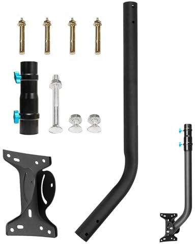 Kit de Montage Starlink,Kit Internet Starlink Réglable par Satellite,Support Mural pour Antenne Parabolique Starlink,Support de Montage Mural Starlink pour Usage Commercial Domestique (Long)