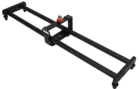 60cm Motorized Camera Track Slider, Adjustable Alloy Rail Dolly for DSLR Video Shooting, Stable and Portable with Wide Compatibility