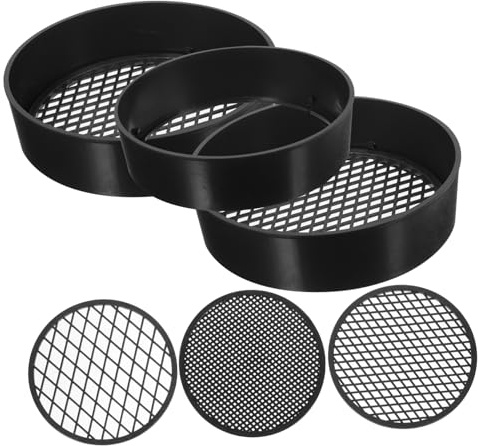 Soil Sieve Set Interchangeable Screens for Bonsai Potting Bench