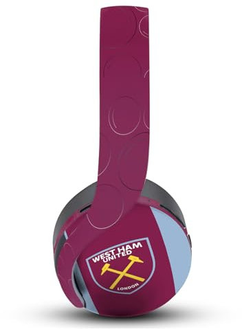 Head Case Designs Offizielle West Ham United FC Away 2023/24 Wappen-Set Vinyl Haut Aufkleber Abziehbild Abdeckung kompatibel mit Sony PlayStation PS Pulse 3D Headset