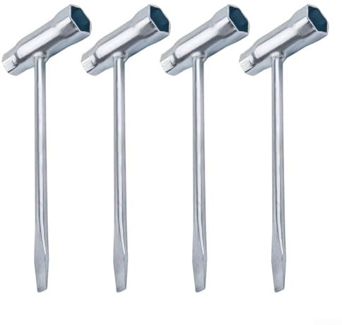 Lecreatekit Essential Schraubenschlüssel-Set, 13 x 19 mm, mit ergonomischem Griff, für Reparaturen von Rasengeräten, 4-teilig (13–19 mm)