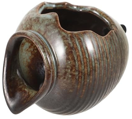 BESPORTBLE Fontana Decorativa da Esterno in Ceramica Fontana da Patio con Filtraggio Integrato Design Elegante e Texture Unica