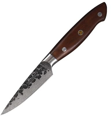 Set di coltelli da chef giapponesi professionali forgiati a mano, coltelli da cucina for disossare e bistecche, coltelli da macellaio Santoku for pesce, frutta e pane.(Fruit Knife)