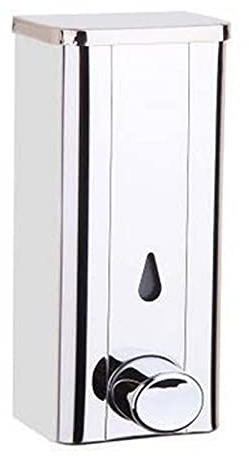 Dispenser di sapone manuale per disinfettante per le mani, in acciaio inox, montaggio a parete, adatto per hotel e famiglie