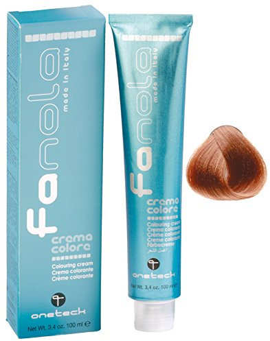 Fanola Crema colorante Colouring Cream 8.4 Biondo Chiaro Rame, 100 ml
