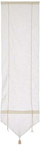 Linder 0171 /10/338 Store Pointe Relevable Aspect Lin Blanc Passe Tringle 45 x 165 cm