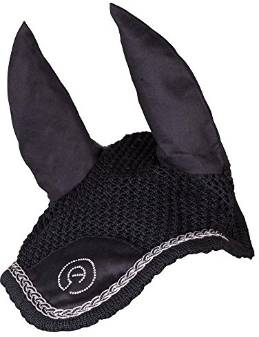 Anky Fliegenhaube Fliegenohren C-Wear Bonnet Schwarz Warmblut mit Strass