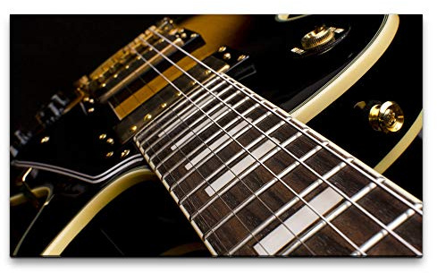 Paul Sinus Art Bilder XXL E-Gitarre Nahaufnahme 120x70cm Wandbild auf Leinwand